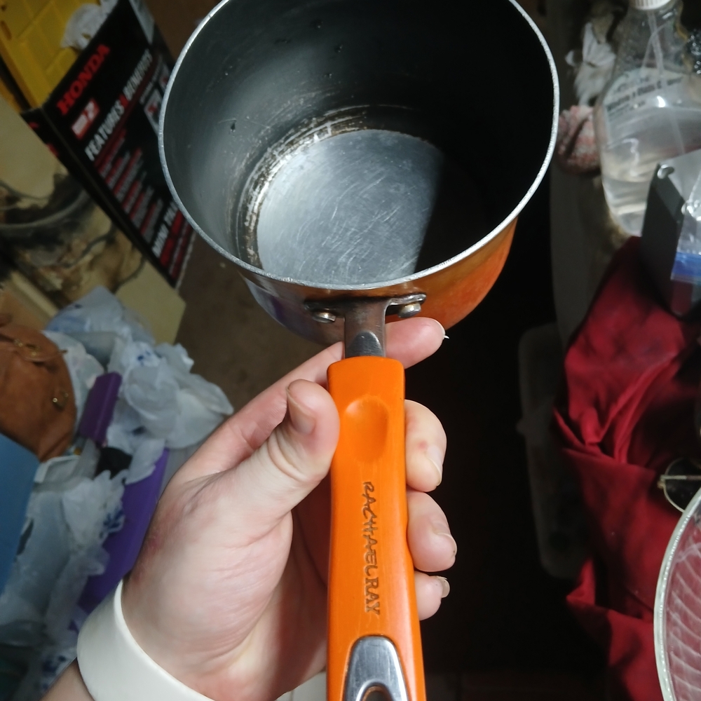 Rachael Ray Orange Nonstick Saucepan